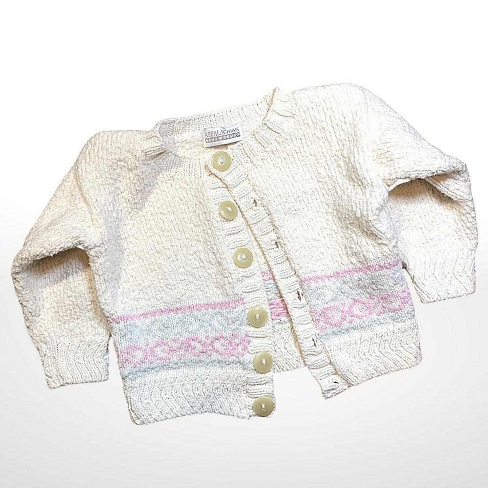 Heirloom Appalachian Baby Knit Cardigan Sweater12M